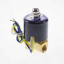 12VDC 24VDC 110VAC 220VAC 1/" BSPP NC Метан газ Топливо Пропан 2 способа соленоидного клапана соединения воды масло