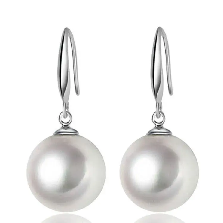 2015 Special Offer New Arrival Trendy Women Round Earing Fine Jewelry Fashion Dangle Pearl Earring | Украшения и аксессуары