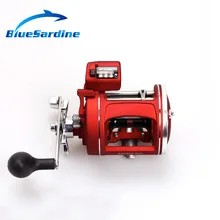 BlueSardine Барабаны катушка Наживка литья Рыбалка Катушка baitcasting красное колесо Рыбалка снасти