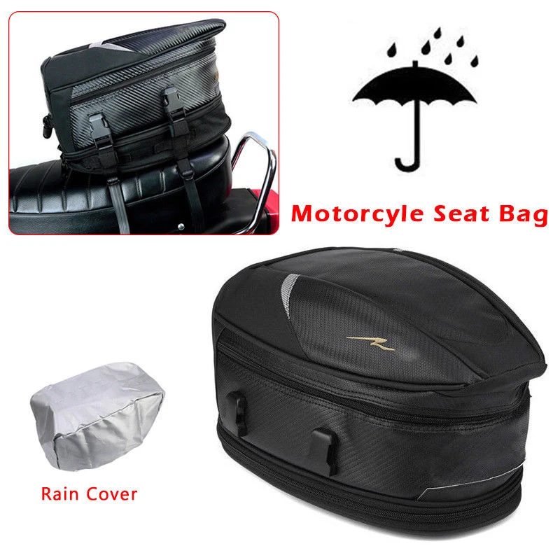 Motorcycle accessories Motorcycle Bike Rear Sport Back Seat Bag Scooter Helmet Pack Luggage Reliable
