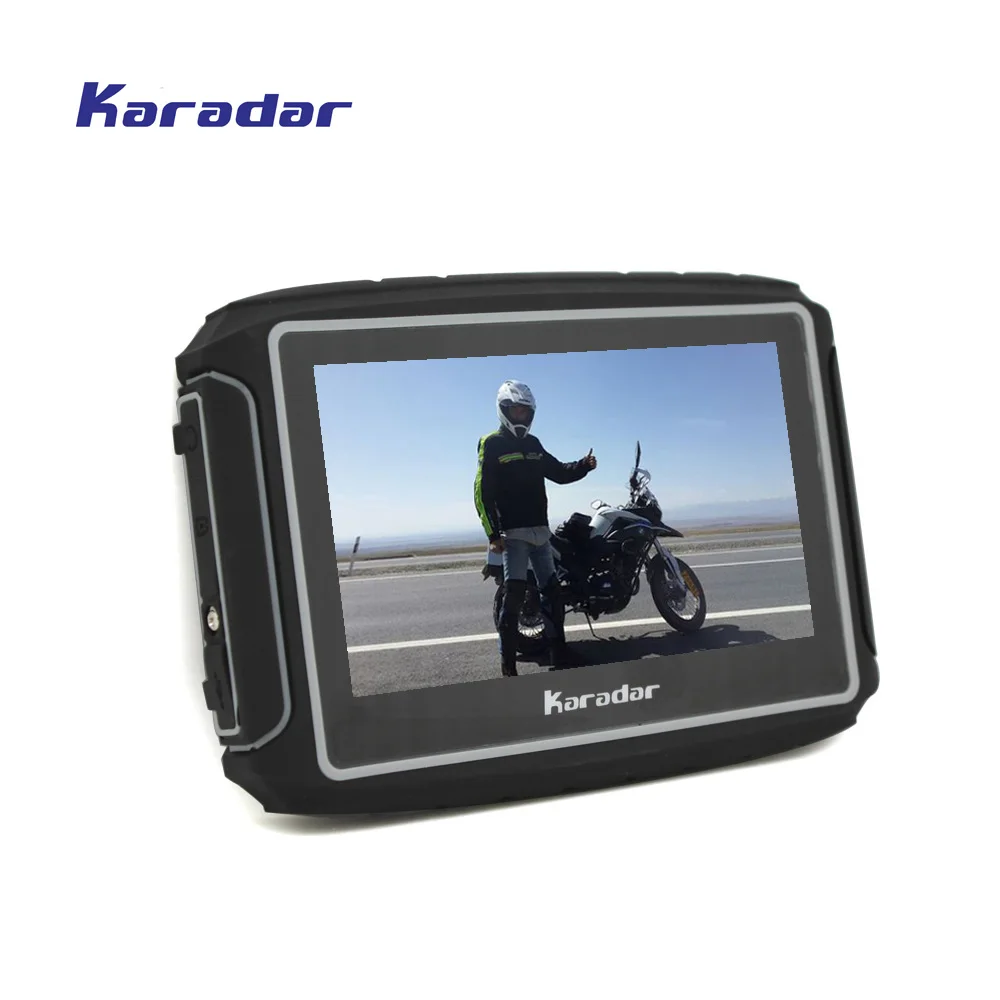 Karadar Водонепроницаемый moto rcycle автомобиля gps навигатор 4 3 дюймов Win CE 6 0 Встроенная 8