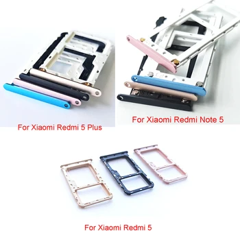 

Original New For Xiaomi Redmi 5 Plus Note 5 SIM Card Tray Slot Holder Adapter Replacement Parts