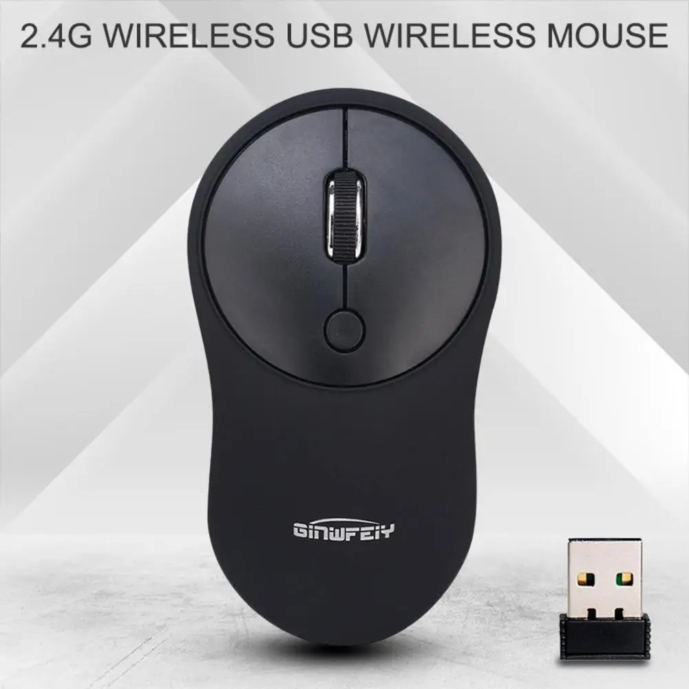 Беспроводная эргономичная компьютерная мышь GINWFEIY W10 2 4 ГГц кнопки Usb для ноутбука