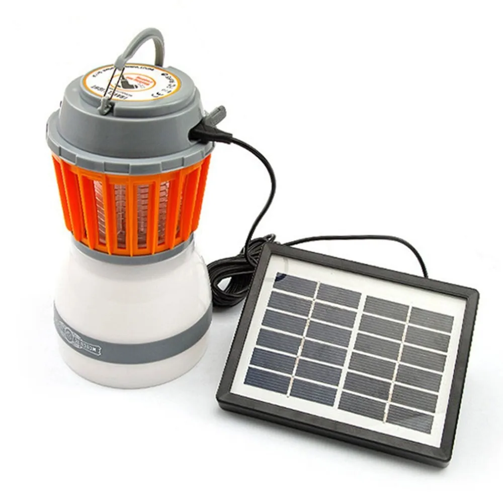 

IP67 Waterproof LED Mosquito Killer Night Light Rechargeable Outdoor Insects Flies Pest Killer 5V with/without solar light Panel