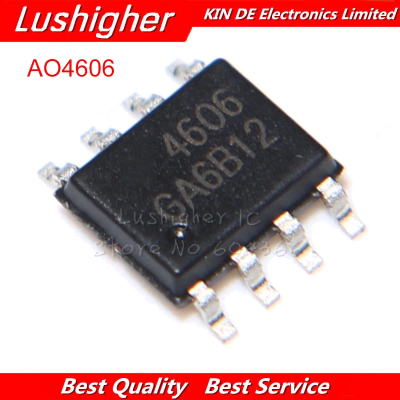 100 шт. AO4606 SOP8 4606 SOP A04606 SMD POWER MOSFET | Электронные компоненты и принадлежности