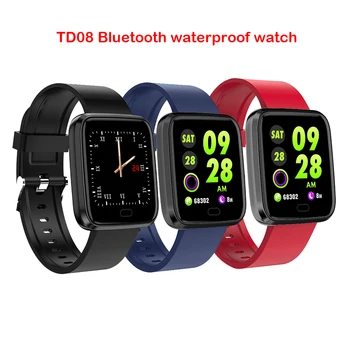 

TD08 Bluetooth waterproof Pedometers smart watch Woman men with touch screen camera Smartwatch for iPhone Xiaomi Android phone