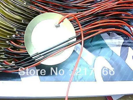 

50PCS/LOT , 20mm 27mm 35mm Piezo Ceramic Element with cable length free shipping