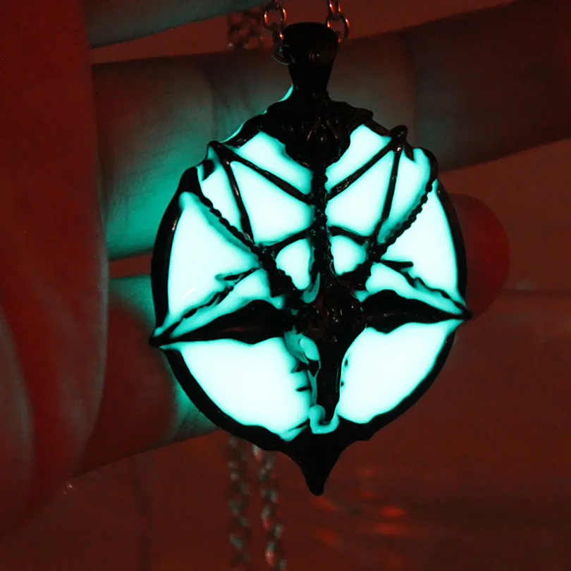 

Pan's Labyrinth necklace Glowing Pan Necklace GLOW in the DARK Luminous Pendants & Necklaces women men boy girls gift