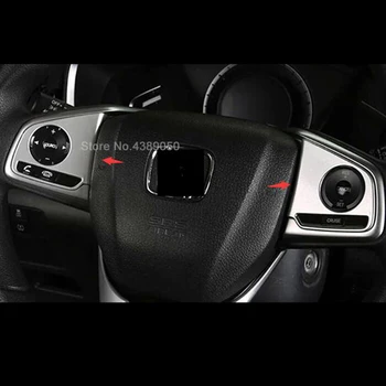 

For Honda CR-V CRV 2017 2018 2019 ABS Matte Car Steering wheel Button frame Cover Trim Car-styling accessories