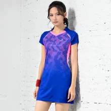 Теннисная одежда для бадминтона для женщин быстросохнущие культивировать нравственность показать тонкие костюмы для бадминтона с короткими штанами