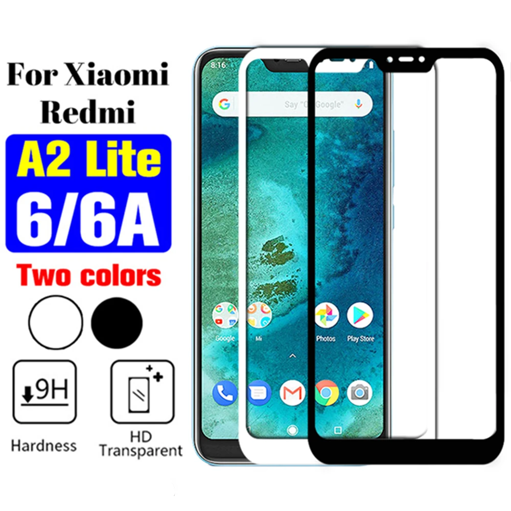 

safety glass redmi a2 lite protective glass on for xiaomi red mi 6a 6 a a6 6 pro pro6 xaomi resmi remi ksiomi 2a light glas film