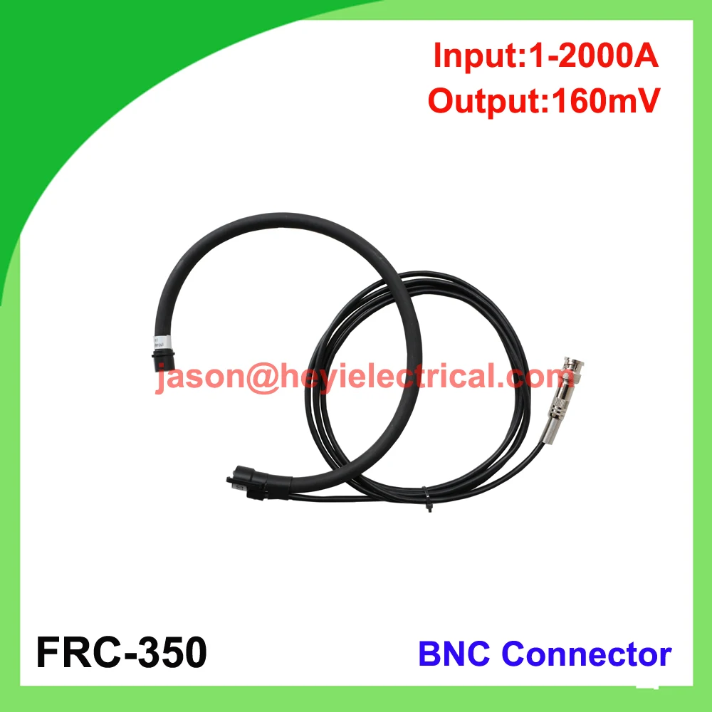 China input 2000A FRC-350 flexible rogowski coil with BNC connector output 160mV split core CT