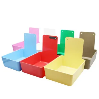 

7 Pieces Dental Lab Tools Tooth Plastic Dental Neaten Case Colorful Dental Work Pans with Clip Holder