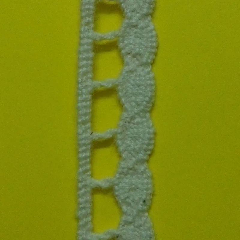 

2 yards/lot Apparel Sewing Fabric DIY Trim Cotton Crocheted Lace Fabric Ribbon Handmade Accessories 1cm Width Unilateral Lace