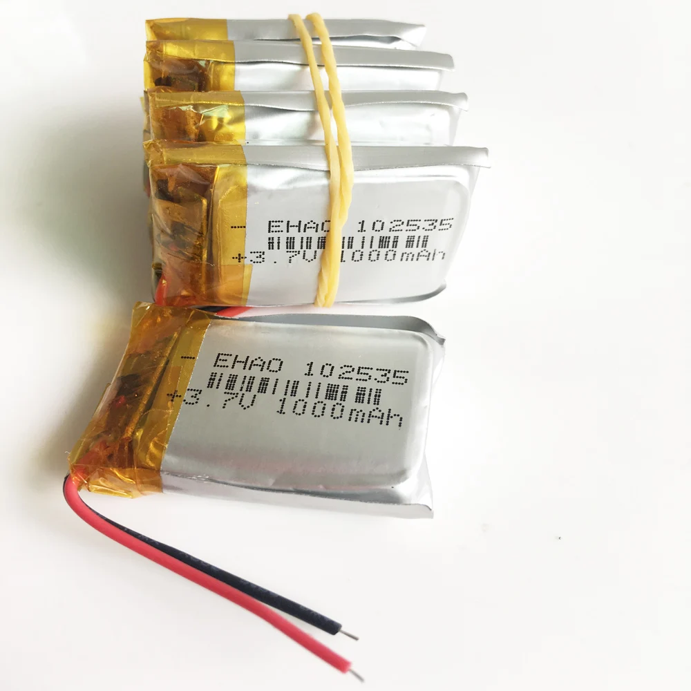 102535 1000mAh 5pcs