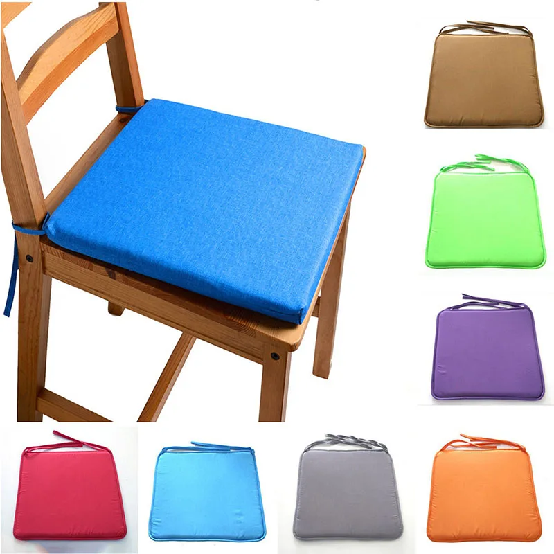 Горячая Распродажа мягкие подушки для стула ярких цветов Нескользящая подушка для сиденья/задняя подушка может быть зафиксирована на стуле