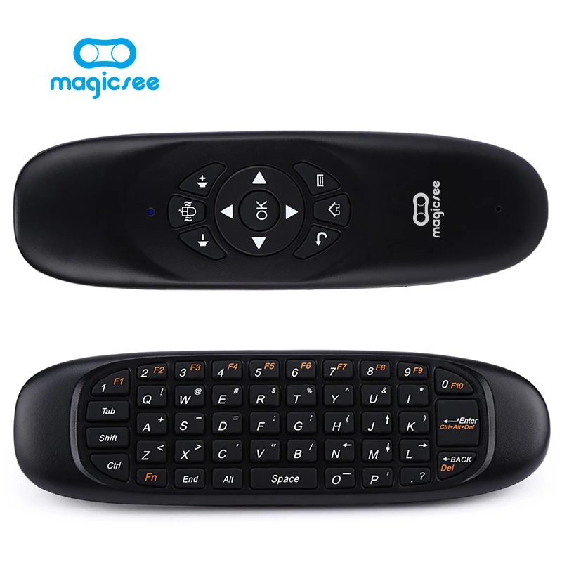 C120 All in one 2 4G air mouse Rechargeable Wireless Air Fly Mouse Keyboard for Android
