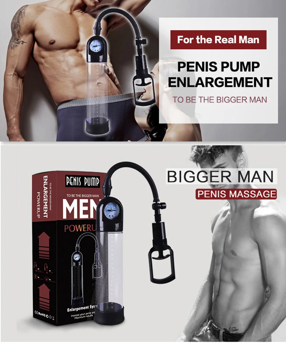CANWIN Manual Penis Pump Enlargement Pumps Strong Suction Sex Toy Adult Product penis enlargement extender for Men 1