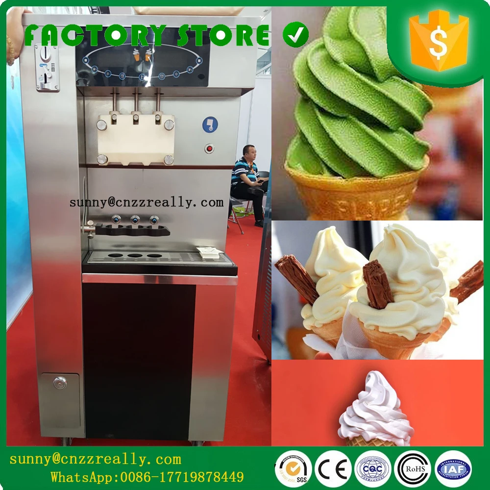 

soft ice cream machine forcoin Operated Automatic Vending Ice Cream Machine for sale