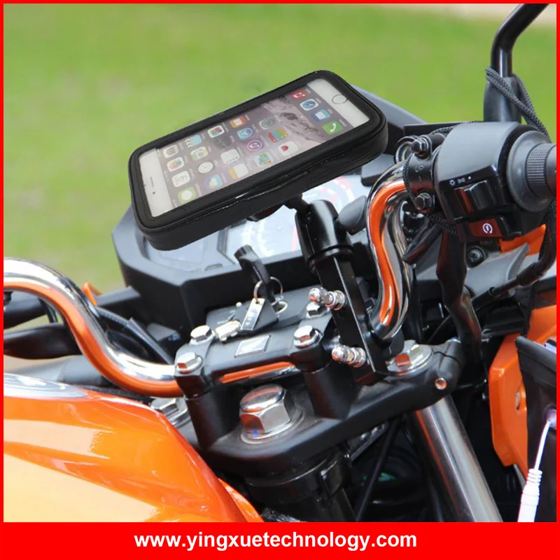 Universal Adjustable Cell Phone Holder Motorcycle Handlebar Phone Mount Waterproof Phone case for iPhone 6 Samsung