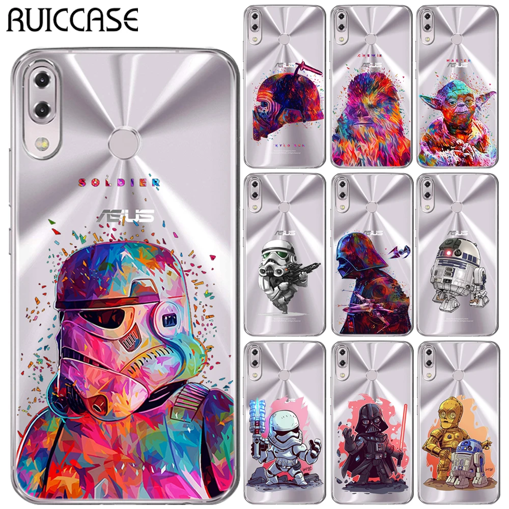 

Star Wars Silicon Case For Coque Asus Zenfone Max Pro (M2) ZB631KL Characters KyloRen BB-8 Soft TPU Phone Back Cover For ZB631KL