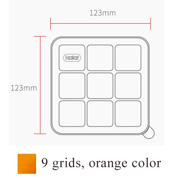 Xiaomi Mijia Kalar лоток для льда пищевой силиконовый материал дополнительно 9 решеток 15 решеток DIY инструмент режим для мороженого умный дом - Цвет: 9 grids orange