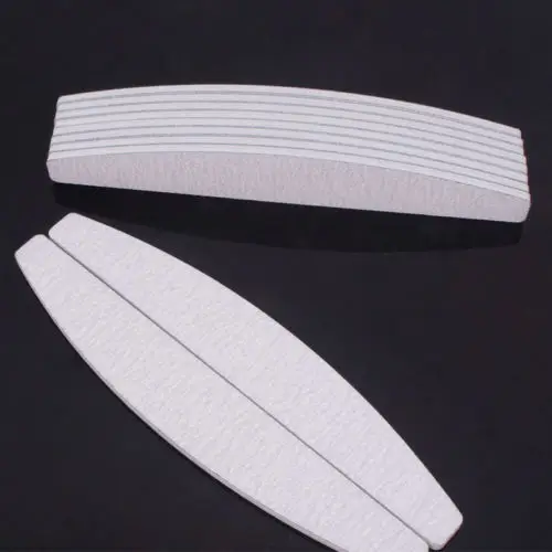 

[SDd665UY-304FYU] Double 100Pcs 2017 professional zebra Nail Sanding Files Polish Buffer Block Manicure Pedicure Tips Tools Gel,