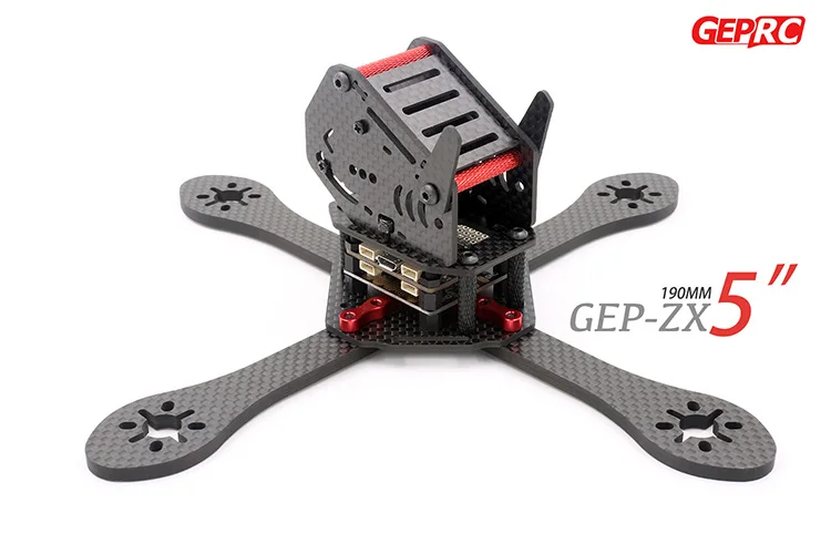 Corrida de Braço para Fpv Geprc - Gep-zx5 190mm Gep-zx6 225 Milímetros 4-eixo 3 k Carbono Fibra Quadro 4 mm & Quadcopter Diy Fpv Gep-zx4 170mm - Image 2