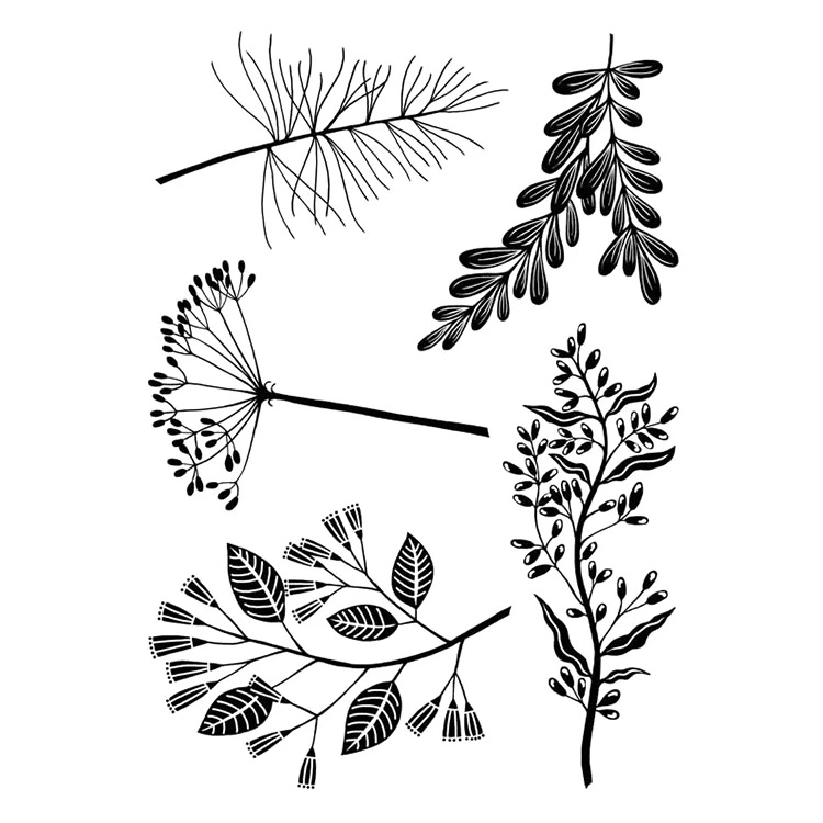 

Flowering tree branches Transparent Clear Silicone Stamp/Seal for DIY scrapbooking/photo album Decorative clear stamp M1254