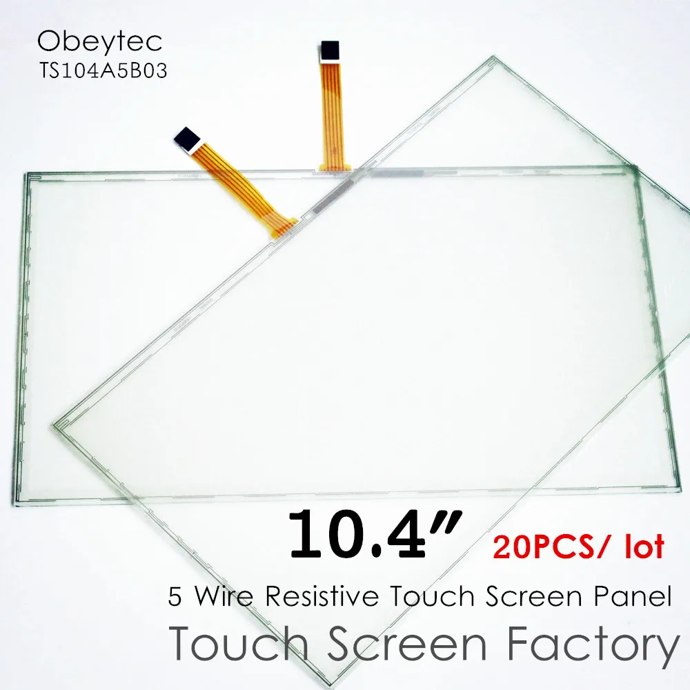 20 шт.! Obeycrop 10 4 &quotрезистивный сенсорный стеклянный датчик 5-проводной экран AA 210 4*157