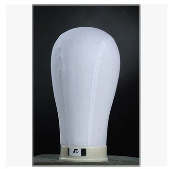 

Free Shipping!! High Level Fashiobale Cloth Wrapped Mannequin Head, Fabric Covered Dummy Head Mode Fabric Head Manikin