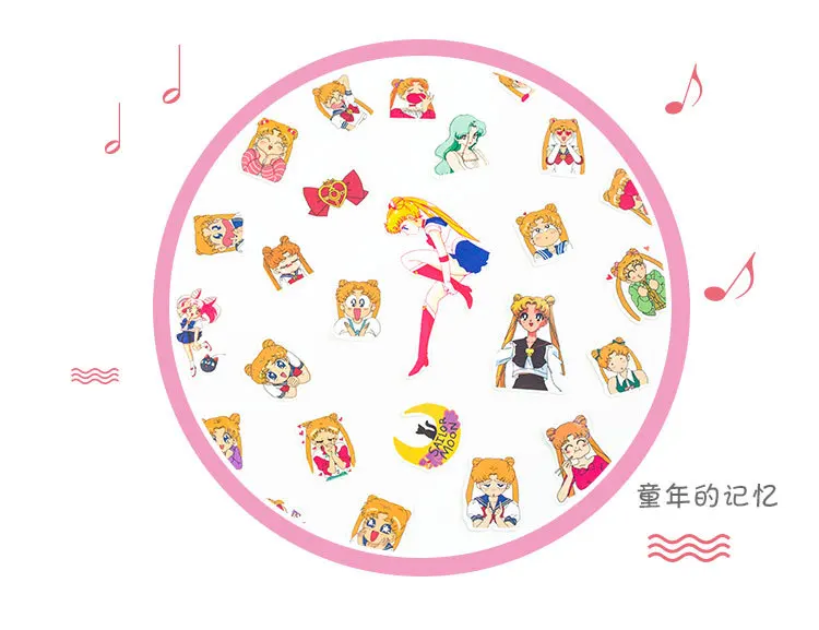 1 шт./ Sailor Moon memo pad Pack Posted It Kawaii планировщик для скрапбукинга наклейки канцелярские принадлежности Escolar школьные принадлежности