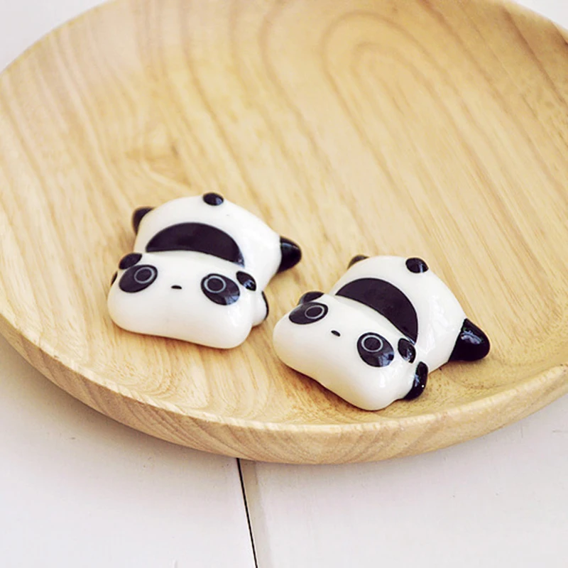 4 шт. Милая панда палочки для еды держатель стенд керамические палочки держатель для вилок украшение стола 25
