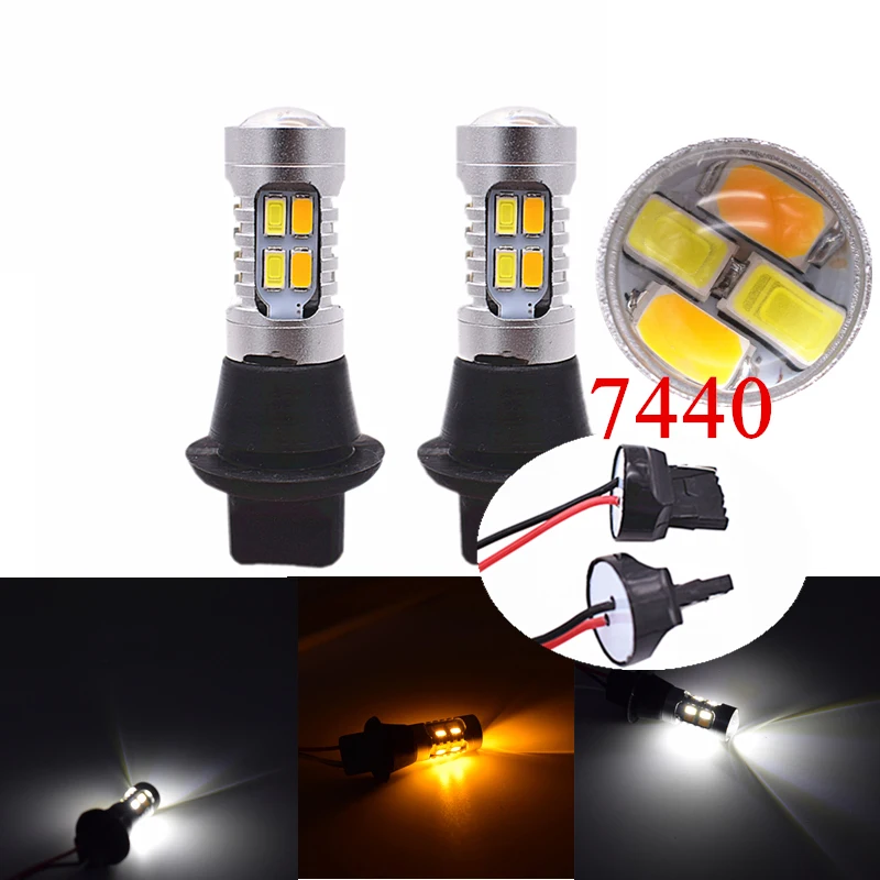 Car Led Bulbs DRL Daytime Running Light Front Turn Signals font b Lamp b font For