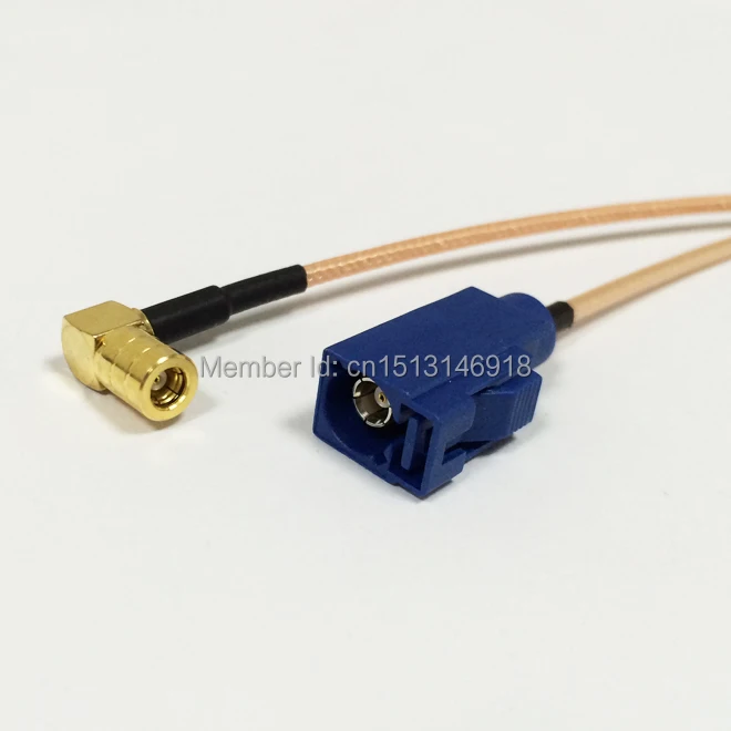 

New  SMB Female  Right  Angle  Connector Switch  FAKRA  Connector RG316 Wholesale Fast Ship 15CM 6" Adapter