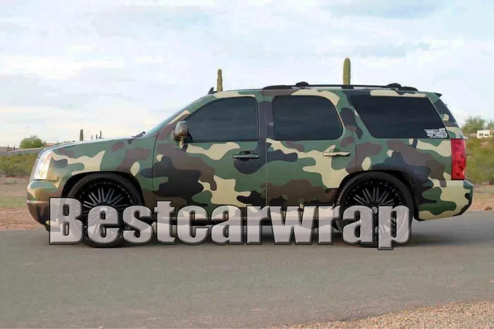 339 forested green camo vinyl car wrapping vinyl sticker foil Truck Boat Full Covering coating Film (1)
