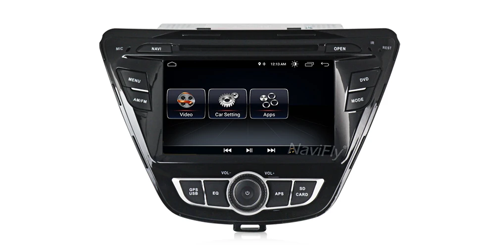 Discount Navifly 2din Android8.1 Car dvd Multimedia Player GPS Navigation For Hyundai Elantra Avante Radio BT MAP Quad Core Stereo Audio 10
