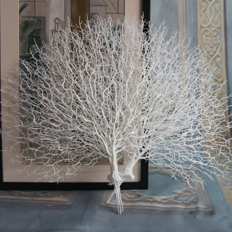 Artificial Tree Branch Peacock Coral Branch Plants Home Decor Photography Props Emulational Plant Trees for Wedding Party Artificial Tree Branch Peacock Coral Branch Plants Home Decor Photography Props Emulational Plant Trees for Wedding Party