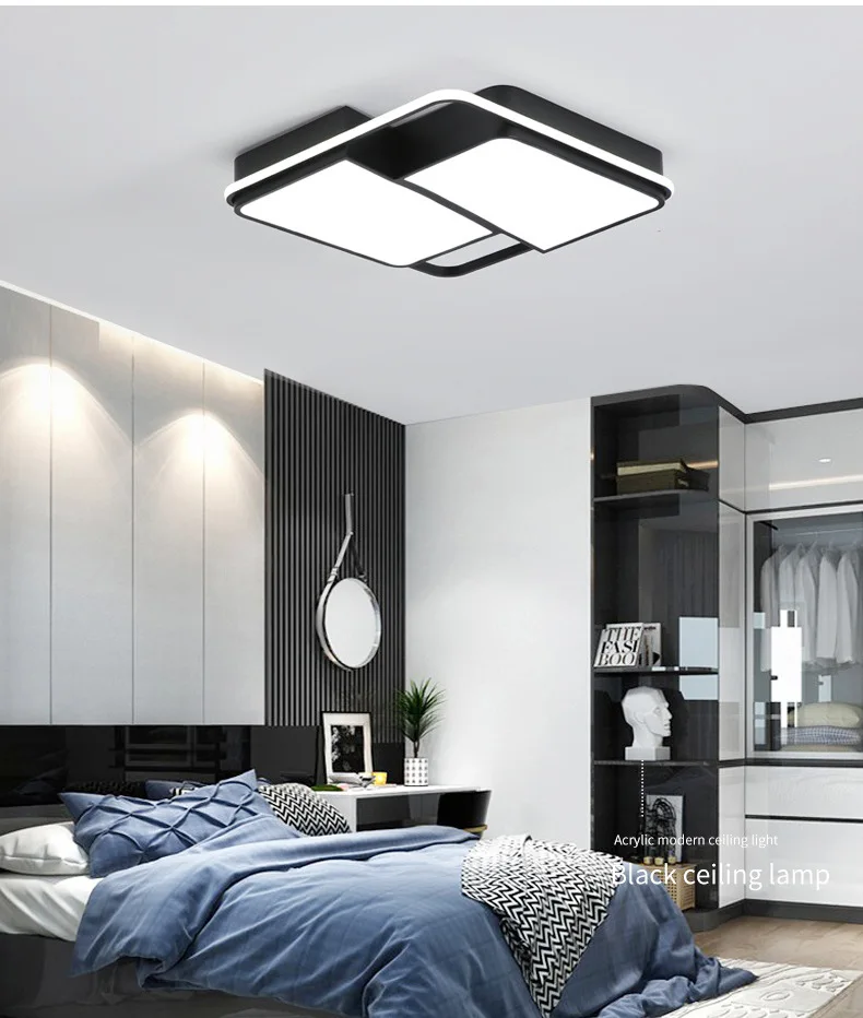 Modern Personality LED Ceiling Lights Living room Ceiling Lamp Dining room light Bedroom Hanglamp Remote control Surface mount