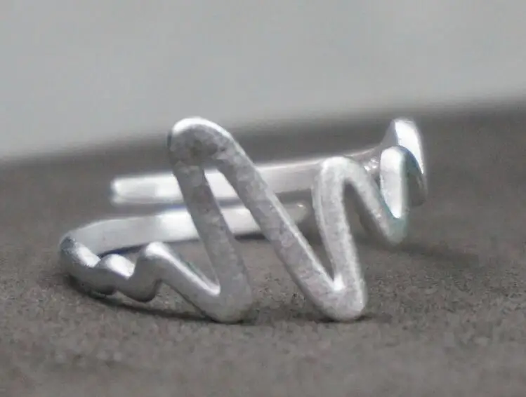 925 sterling silver opening female ring jewelry original design personalized ring lightning vintage jewelry adjustable ring