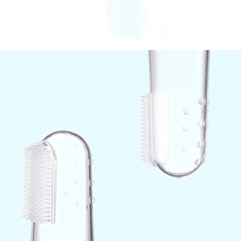 Kids Baby Infant Soft Silicone Finger Toothbrush Portable Teeth Rubber Massager Brush Clean Teeth