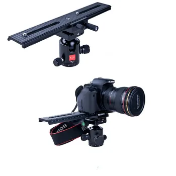 

Fotomate LP-02 high quality 200mm Range 2-Way Macro Focusing Rail Slider Plate 1/4 Screw for DSLR Camera