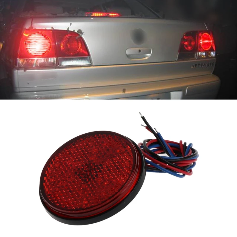 

Universal Car Motorcycle Round 24 LED Marker Reflector Brake Rear Tail Light