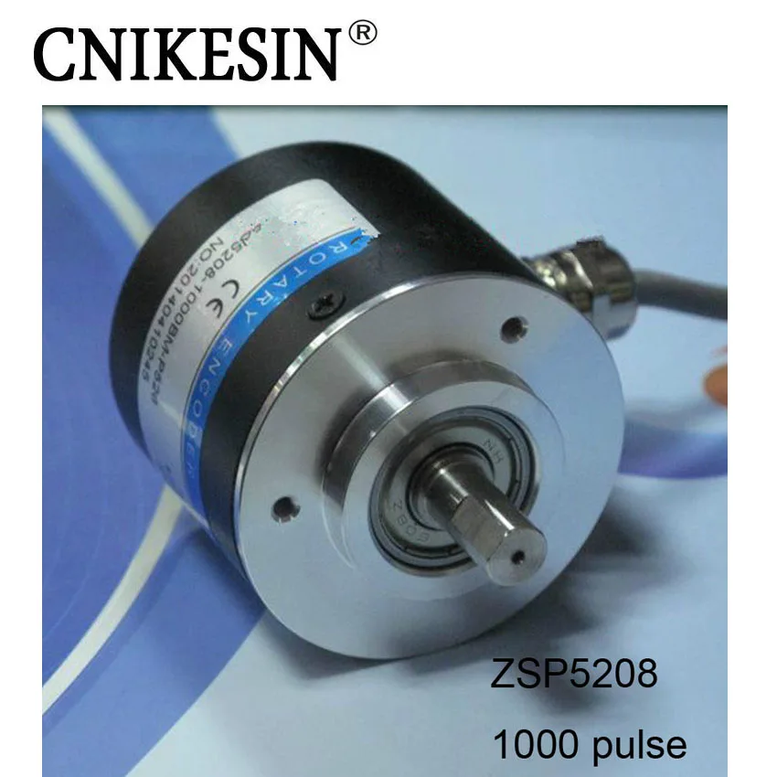 

CNIKESIN 1000 Pulse ZSP5208 Incremental Photoelectric Rotary Encoder 1000 Wire ABZ Three-phase 5-24V
