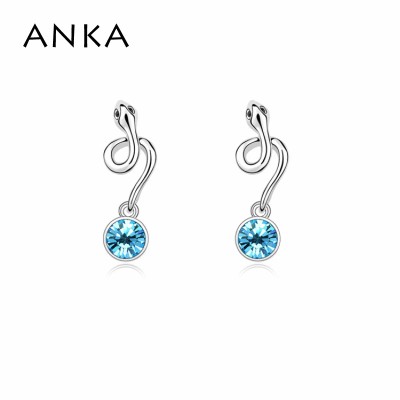 

snake Earrings Brincos Rushed Top Fashion Earrings For Women Brinco 2018 Brand Lady's Elegant Snake Crystal Pendant #99267