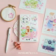 30 шт/1 лот Мультфильм Sakuramachi Открытки День рождения письмо деловая подарочная карта набор открытка