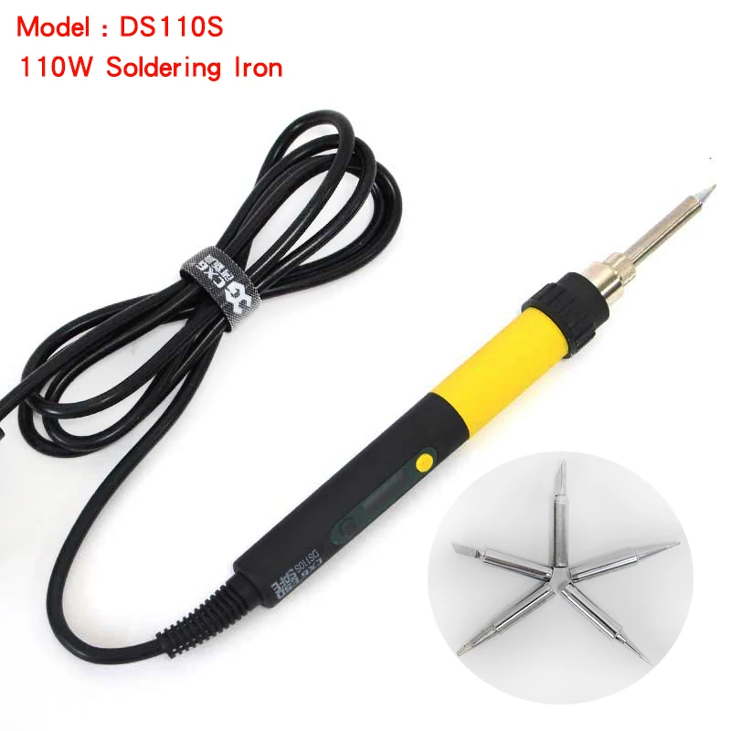 

220V 110W EU Plug CXG DS110S High Quality Digital Electric Soldering iron temperature adjustable Welding station C9 sting tip
