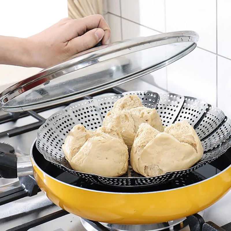 Pot Pressure Cooker Stainless Steel Premium Vegetable Steamer Basket