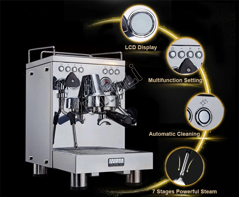 Профессиональная Кофемашина коммерческий эспрессо капучино кофемашина Полуавтоматическая эспрессо кофеварка KD-310