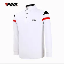 pgm товары стиль Мужские Футболки Осень Зима Высокие эластичные утепленный с длинным рукавом футболки для мужчин размеры M-XXL